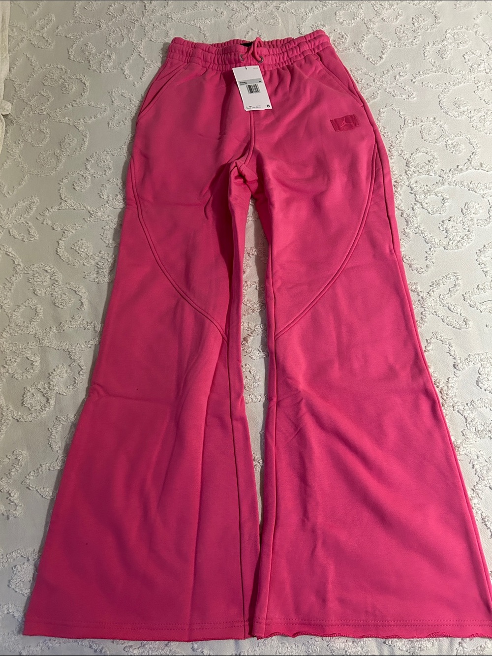 Jordan Women's Hot Pink Wide Leg Sweatpants